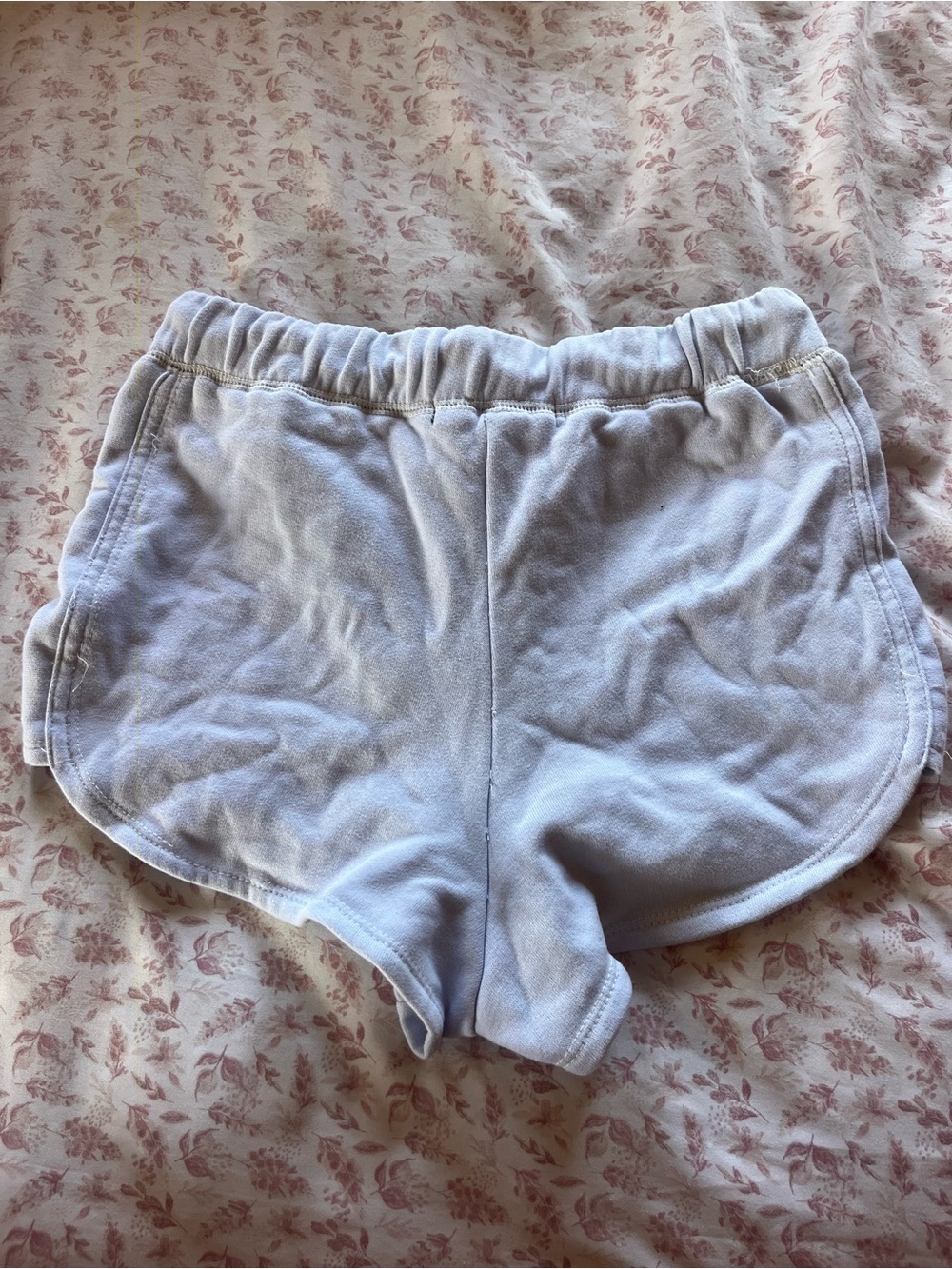 Abercrombie & Fitch Light Blue Drawstring Athletic Shorts - Picture 4 of 4